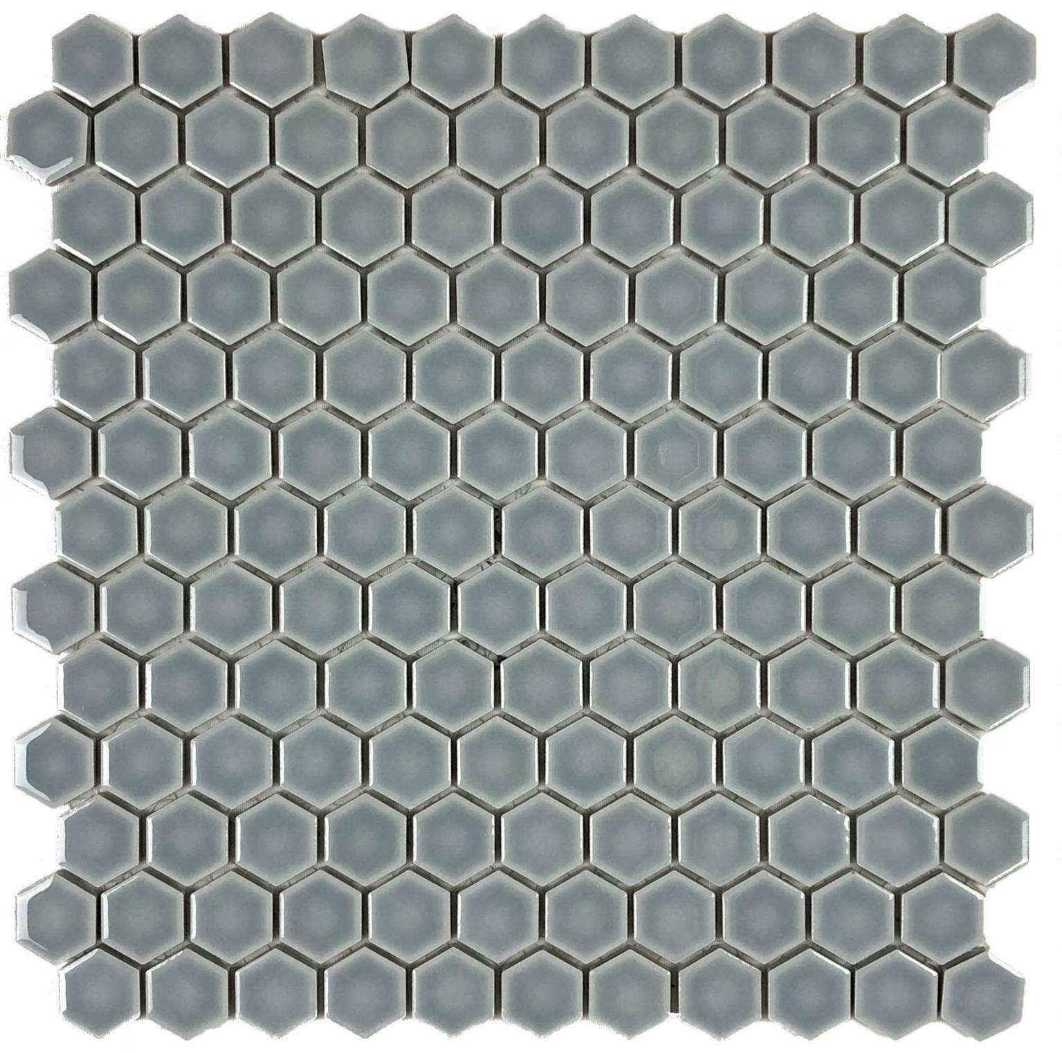 Hexagons 1” Mosaic Sage