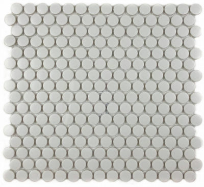 Penny Rounds ¾” White Matte
