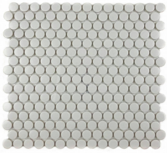 Penny Rounds ¾” White Matte