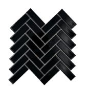RECTANGLE HERRINGBONE  11" X 11.1" BLACK | Adex USA