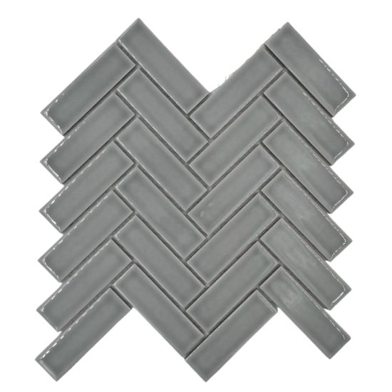 RECTANGLE HERRINGBONE 11"X11.1"  LIGHT GRAY