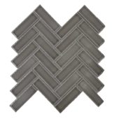 RECTANGLE HERRINGBONE 11" X 11.1" LIGHT SMOKE | Adex USA