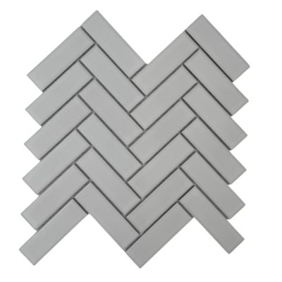 RECTANGLE HERRINGBONE 11″X11.1″ MATTE WHITE