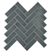 RECTANGLE HERRINGBONE 11" X 11.1" TEAL | Adex USA