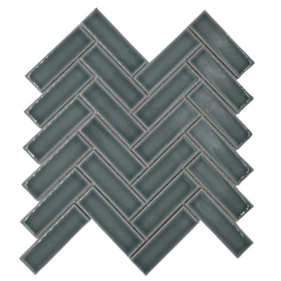 RECTANGLE HERRINGBONE 11″X11.1″ TEAL